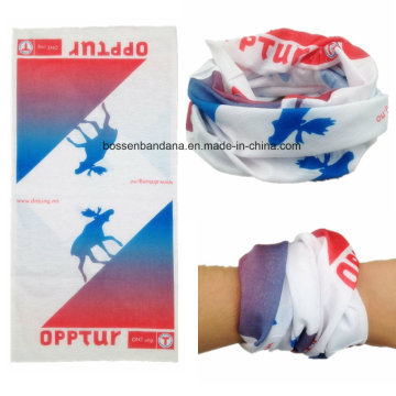 Maßgeschneidertes Design gedruckter Polyester -Werbe -Multifunktional Buff Bandana